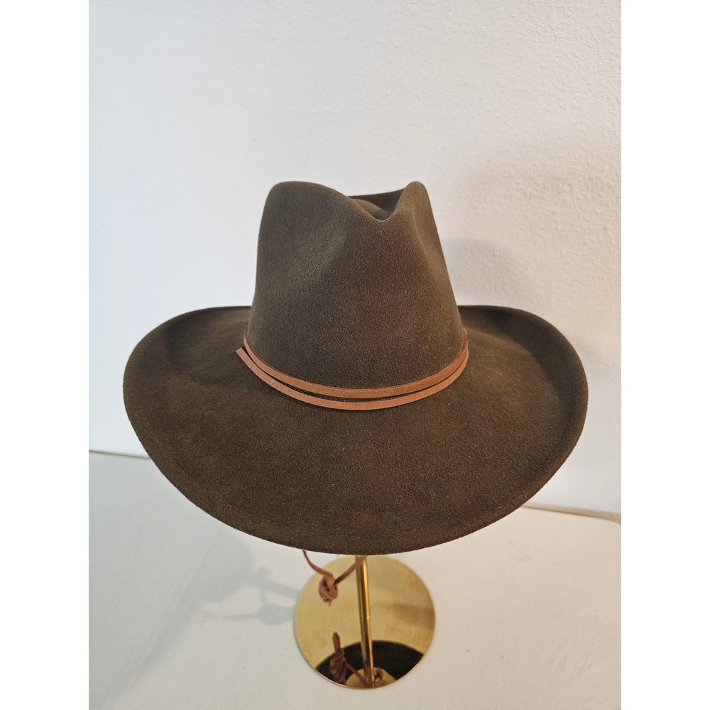 Stetson Jeremiah Brown Wool Crushable Water Repellent Western Hat Made In USA